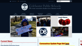 What Colchesterct.org website looked like in 2020 (3 years ago)