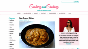 What Cookingandcooking.com website looked like in 2020 (3 years ago)