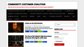 What Commoditycustomercoalition.org website looked like in 2020 (3 years ago)