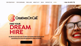 What Creativesoncall.com website looked like in 2020 (3 years ago)