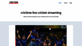 What Crictime-live.com website looked like in 2020 (3 years ago)