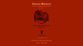 What Chateaumarmont.com website looked like in 2020 (3 years ago)