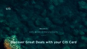 What Citiworldprivileges.com website looked like in 2020 (3 years ago)