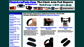 What Chairarmpads.com website looked like in 2020 (3 years ago)