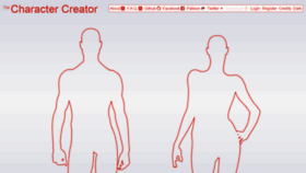 What Charactercreator.org website looked like in 2020 (3 years ago)