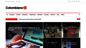 What Colombiano24.com website looked like in 2020 (3 years ago)