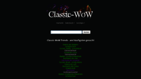 What Classic-wow.de website looked like in 2020 (3 years ago)