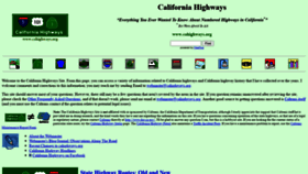 What Cahighways.org website looked like in 2020 (3 years ago)