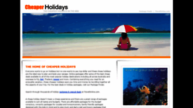 What Cheaper-holidays.com website looked like in 2020 (3 years ago)