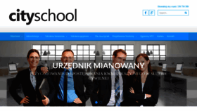 What Cityschool.pl website looked like in 2020 (3 years ago)