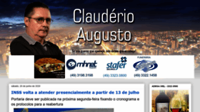 What Clauderioaugusto.com.br website looked like in 2020 (3 years ago)