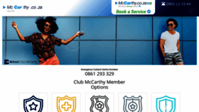 What Clubmccarthy.co.za website looked like in 2020 (3 years ago)