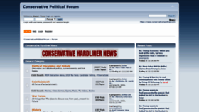What Conservativepoliticalforum.com website looked like in 2020 (3 years ago)