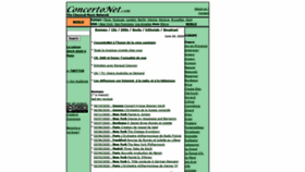 What Concertonet.com website looked like in 2020 (3 years ago)