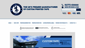 What Customtape.co.uk website looked like in 2020 (3 years ago)