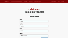 What Cafeina.ro website looked like in 2020 (3 years ago)