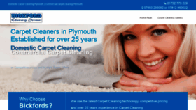 What Carpetcleanersplymouthdevon.co.uk website looked like in 2020 (3 years ago)