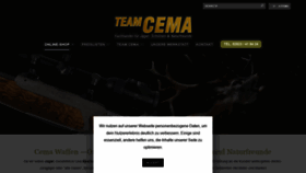What Cema-waffen.de website looked like in 2020 (3 years ago)