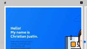 What Christianjustin.com website looked like in 2020 (3 years ago)