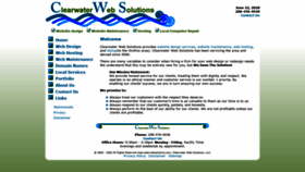 What Clearwaterwebsolutions.com website looked like in 2020 (3 years ago)