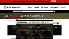 What Certificationssoul.com website looked like in 2020 (3 years ago)