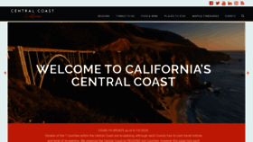 What Centralcoast-tourism.com website looked like in 2020 (3 years ago)