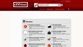 What Coodoeil.fr website looked like in 2020 (3 years ago)