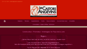 What Castors-anjou.fr website looked like in 2020 (3 years ago)