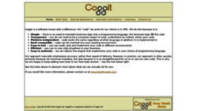 What Coggit.com website looked like in 2020 (3 years ago)