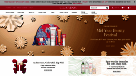 What Clarins.com.sg website looked like in 2020 (3 years ago)