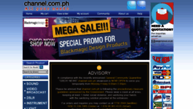 What Channel.com.ph website looked like in 2020 (3 years ago)