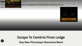 What Cambriapineslodge.com website looked like in 2020 (3 years ago)