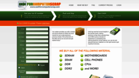 What Cashforcomputerscrap.com website looked like in 2020 (3 years ago)