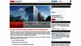 What Cnasurety.com website looked like in 2020 (3 years ago)