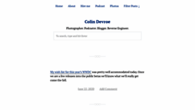 What Cdevroe.com website looked like in 2020 (3 years ago)