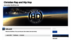 What Christianrapandhiphop.com website looked like in 2020 (3 years ago)