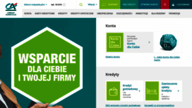What Credit-agricole.pl website looked like in 2020 (6 years ago)