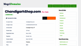What Chandigarhshop.com website looked like in 2020 (3 years ago)