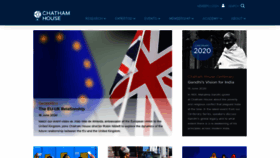 What Chathamhouse.org.uk website looked like in 2020 (3 years ago)
