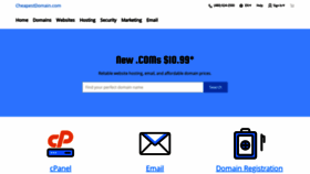 What Cheapestdomain.com website looked like in 2020 (3 years ago)