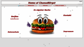 What Cheesebuerger.de website looked like in 2020 (3 years ago)