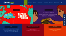 What Chicos.net website looked like in 2020 (3 years ago)