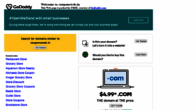 What Couponsweb.in website looked like in 2020 (3 years ago)