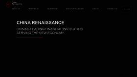 What Chinarenaissance.com website looked like in 2020 (3 years ago)