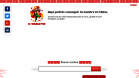 What Chineame.com website looked like in 2020 (3 years ago)