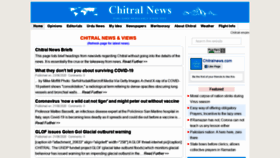 What Chitralnews.com website looked like in 2020 (3 years ago)