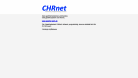 What Chrnet.de website looked like in 2020 (3 years ago)