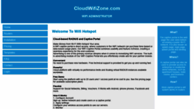 What Cloudwifizone.com website looked like in 2020 (3 years ago)