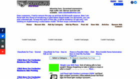 What Classifiedsforfree.com website looked like in 2020 (3 years ago)