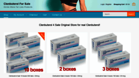 What Clenbuterol4sale.com website looked like in 2020 (3 years ago)